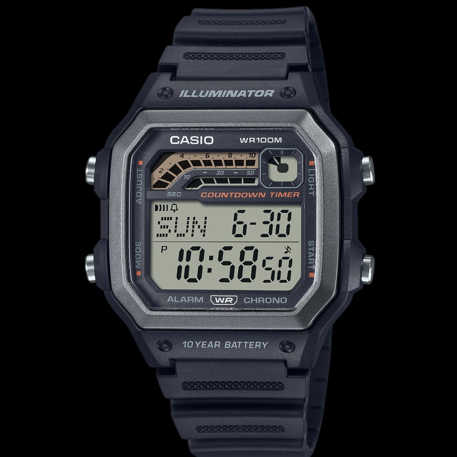 Men CASIO | Ws-1600H-1Avdf